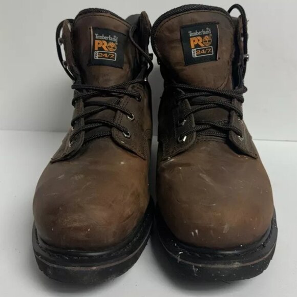 Timberland Pro Mens Pit Boss Steel Toe Work Boot Brown Size 12W main image 5